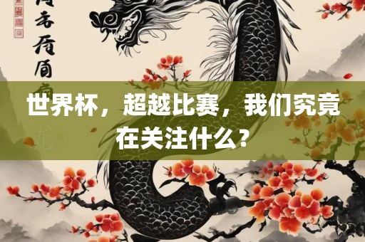 世界杯，超越比赛，我们究竟在关注什么？