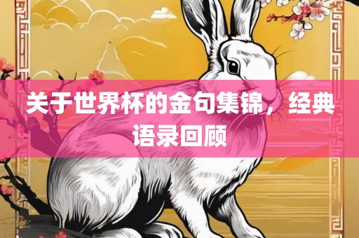 关于世界杯的金句集锦，经典语录回顾