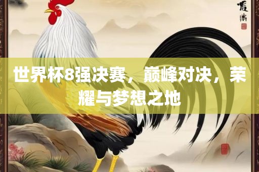 世界杯8强决赛，巅峰对决，荣耀与梦想之地