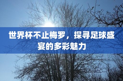 世界杯不止梅罗，探寻足球盛宴的多彩魅力