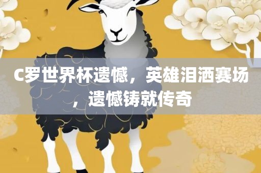 C罗世界杯遗憾，英雄泪洒赛场，遗憾铸就传奇