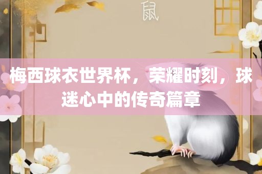 梅西球衣世界杯，荣耀时刻，球迷心中的传奇篇章