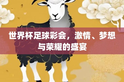世界杯足球彩会，激情、梦想与荣耀的盛宴