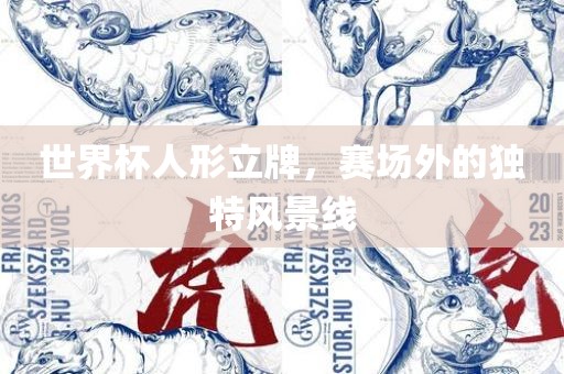 世界杯人形立牌，赛场外的独特风景线