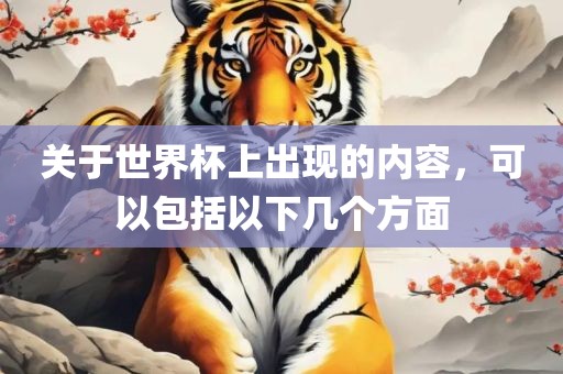关于世界杯上出现的内容，可以包括以下几个方面