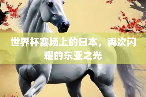 世界杯赛场上的日本，再次闪耀的东亚之光