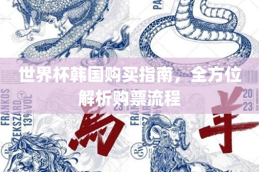 世界杯韩国购买指南，全方位解析购票流程