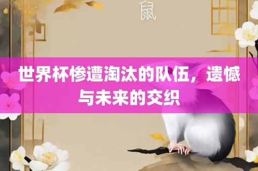 世界杯惨遭淘汰的队伍，遗憾与未来的交织