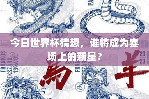 今日世界杯猜想，谁将成为赛场上的新星？