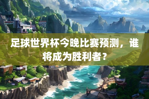 足球世界杯今晚比赛预测，谁将成为胜利者？