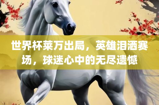 世界杯莱万出局，英雄泪洒赛场，球迷心中的无尽遗憾