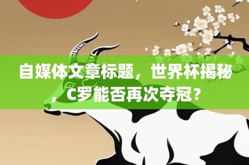 自媒体文章标题，世界杯揭秘，C罗能否再次夺冠？