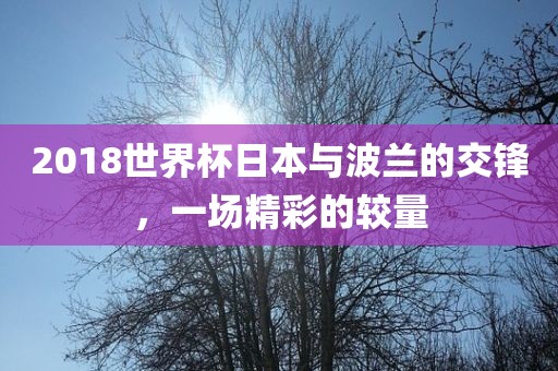 2018世界杯日本与波兰的交锋，一场精彩的较量