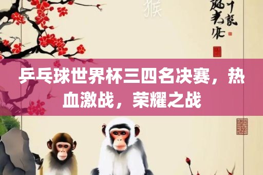 乒乓球世界杯三四名决赛，热血激战，荣耀之战