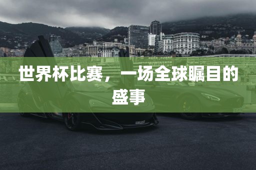 世界杯比赛，一场全球瞩目的盛事