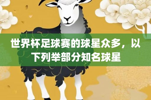 世界杯足球赛的球星众多，以下列举部分知名球星