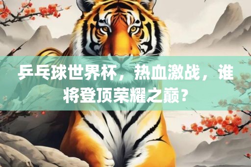 乒乓球世界杯，热血激战，谁将登顶荣耀之巅？