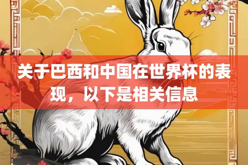 关于巴西和中国在世界杯的表现，以下是相关信息