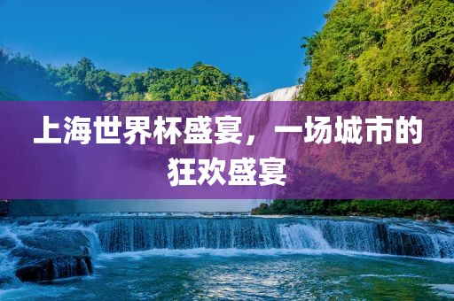 上海世界杯盛宴，一场城市的狂欢盛宴
