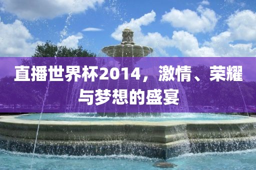 直播世界杯2014，激情、荣耀与梦想的盛宴