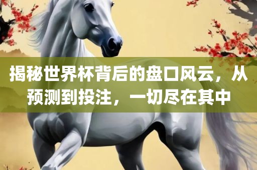 揭秘世界杯背后的盘口风云，从预测到投注，一切尽在其中