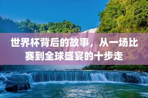 世界杯背后的故事，从一场比赛到全球盛宴的十步走