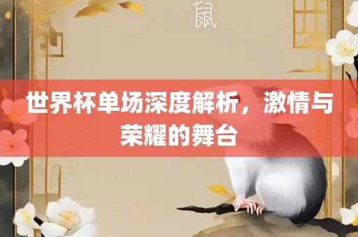 世界杯单场深度解析，激情与荣耀的舞台
