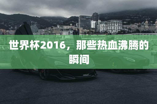 世界杯2016，那些热血沸腾的瞬间