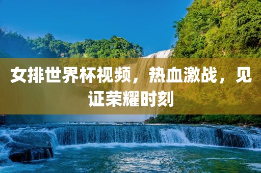 女排世界杯视频，热血激战，见证荣耀时刻