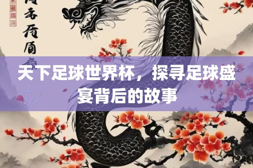 天下足球世界杯，探寻足球盛宴背后的故事