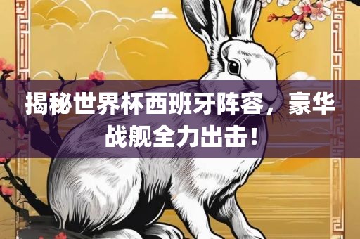 揭秘世界杯西班牙阵容，豪华战舰全力出击！