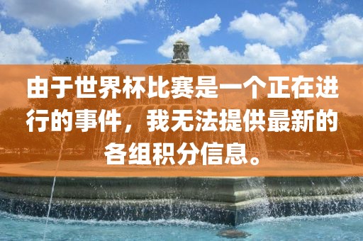 由于世界杯比赛是一个正在进行的事件，我无法提供最新的各组积分信息。