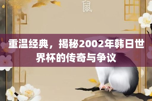重温经典，揭秘2002年韩日世界杯的传奇与争议