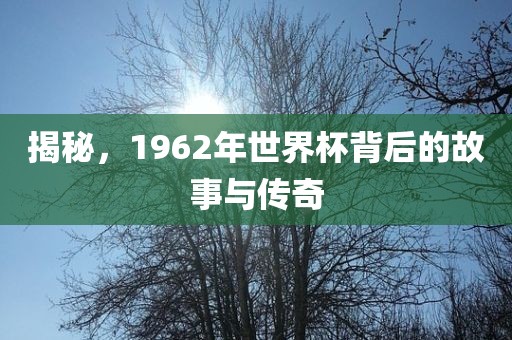 揭秘，1962年世界杯背后的故事与传奇
