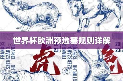 世界杯欧洲预选赛规则详解