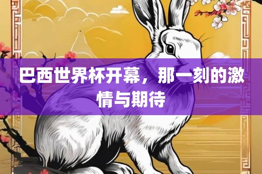 巴西世界杯开幕，那一刻的激情与期待