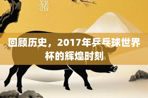 回顾历史，2017年乒乓球世界杯的辉煌时刻