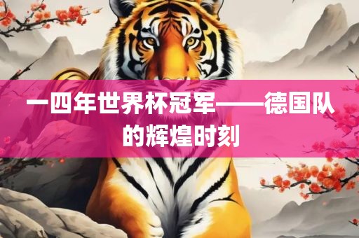 一四年世界杯冠军——德国队的辉煌时刻