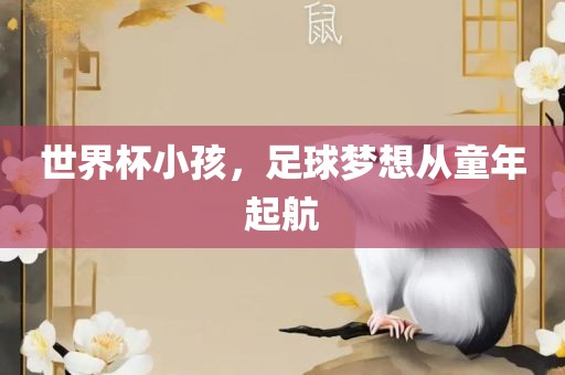 世界杯小孩，足球梦想从童年起航