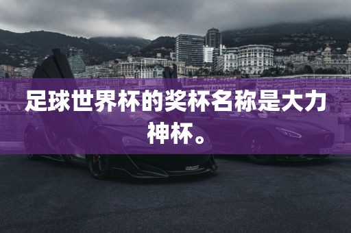 足球世界杯的奖杯名称是大力神杯。