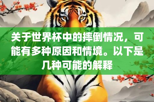 关于世界杯中的摔倒情况，可能有多种原因和情境。以下是几种可能的解释