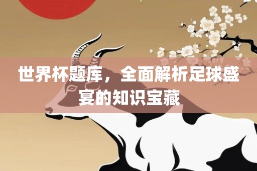 世界杯题库，全面解析足球盛宴的知识宝藏
