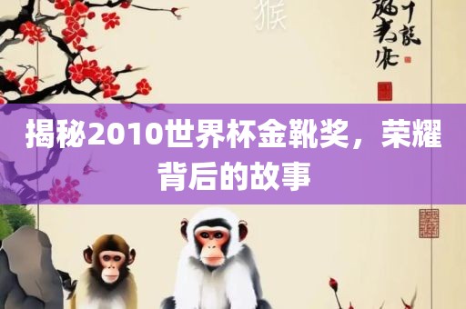 揭秘2010世界杯金靴奖，荣耀背后的故事