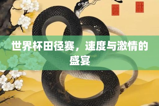 世界杯田径赛，速度与激情的盛宴
