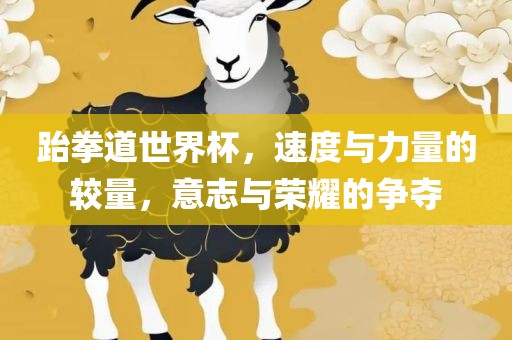 跆拳道世界杯，速度与力量的较量，意志与荣耀的争夺