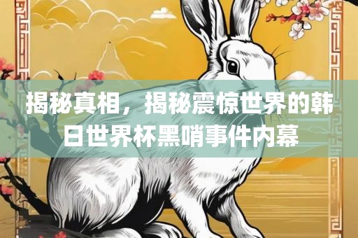 揭秘真相，揭秘震惊世界的韩日世界杯黑哨事件内幕