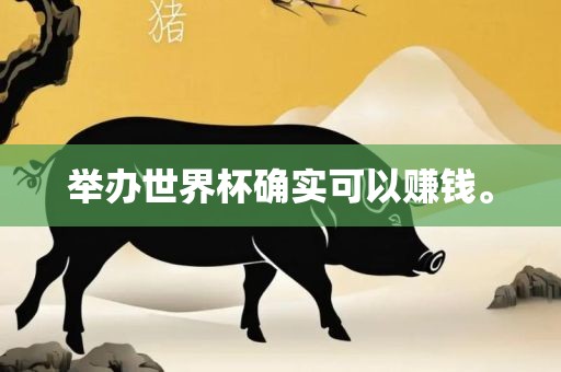 举办世界杯确实可以赚钱。