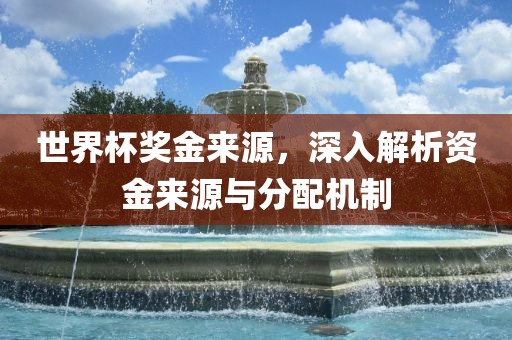 世界杯奖金来源，深入解析资金来源与分配机制