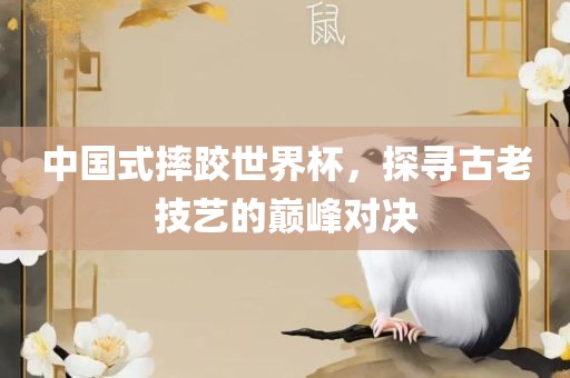 中国式摔跤世界杯，探寻古老技艺的巅峰对决