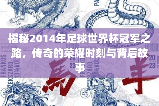 揭秘2014年足球世界杯冠军之路，传奇的荣耀时刻与背后故事